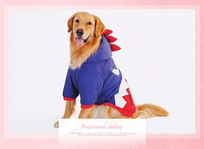 HOOPET Fashion Big Dog Pet Warm Suit