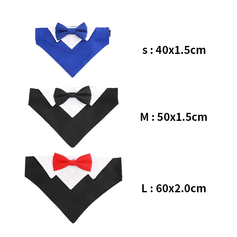 Formal Pet British Wedding Suit Bow Tie Collar for Dog