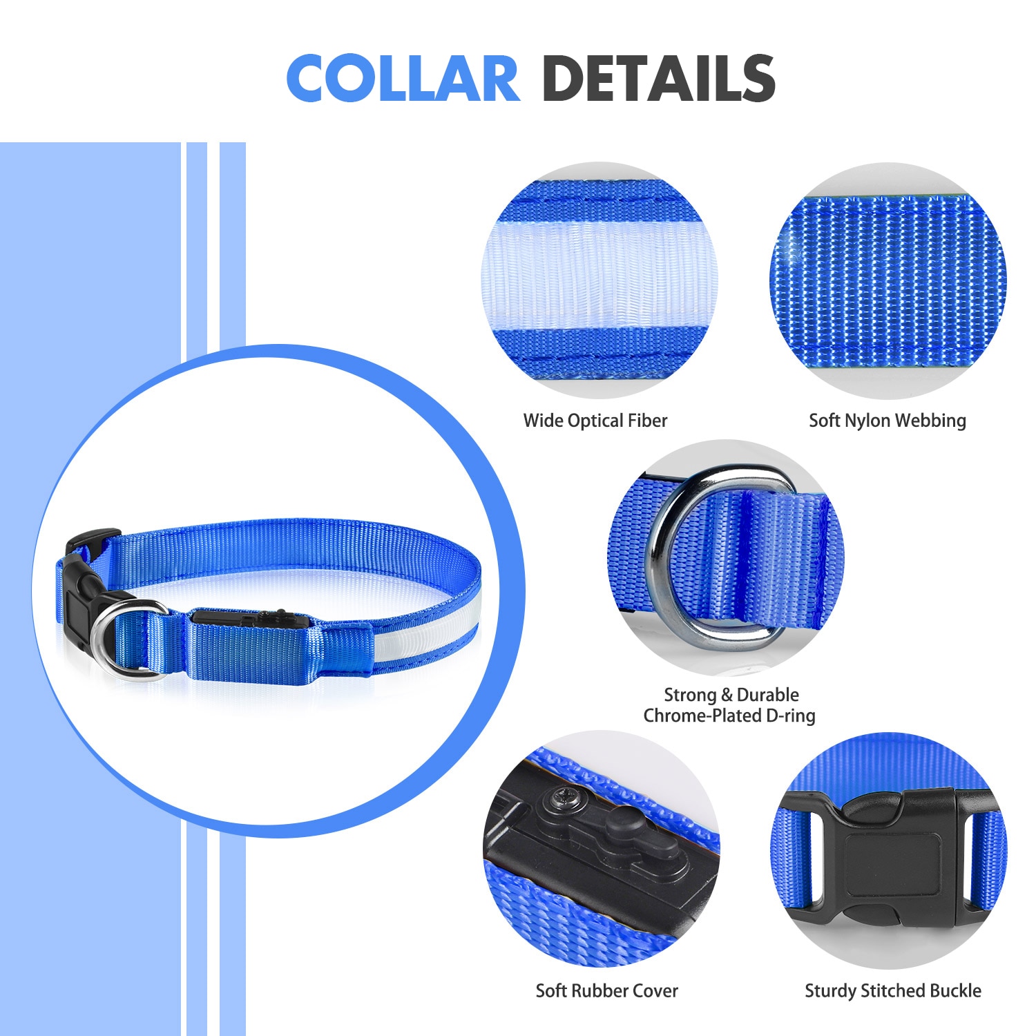 MASBRILL Dog Collar Luminous Pet Supplies Dog Collar