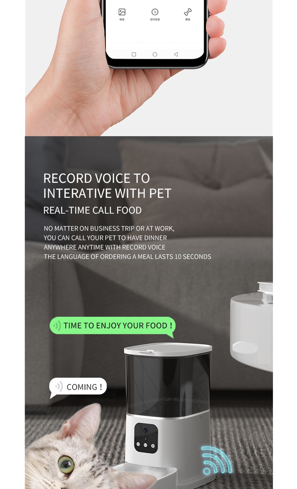 3L Automatic Pet Feeder Smart Food Dispenser For Cats and Dogs