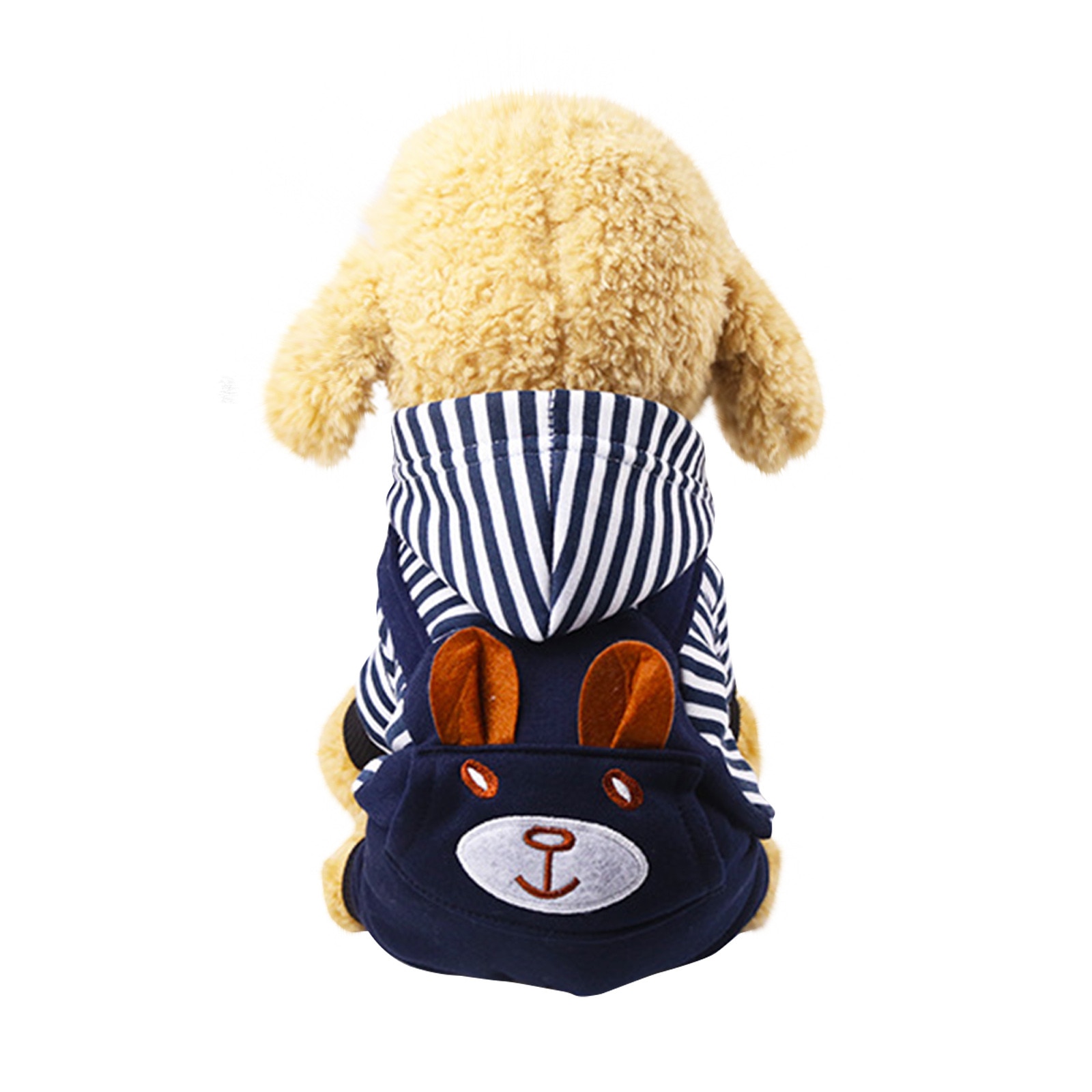 Fashion Striped Pet Dog Coat Hoodie